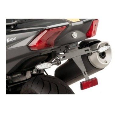 PORTA MATRICULA PUIG YAMAHA T-MAX 530 DX SX 17-19 NEGRO