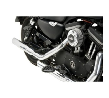 CUSTOM ACCES DRIVER FOOTPEGS MOD. DELTA-S HONDA CMX500 REBEL 20-24 BLACK