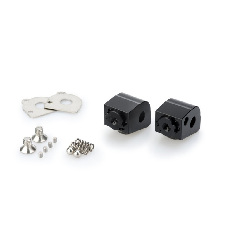 puig adjustable passenger footrest adapters for ktm 1090 adventure 17 18 black