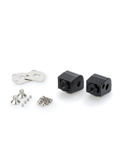 puig adjustable passenger footrest adapters for ktm 1290 rs super adventure 17 20 black