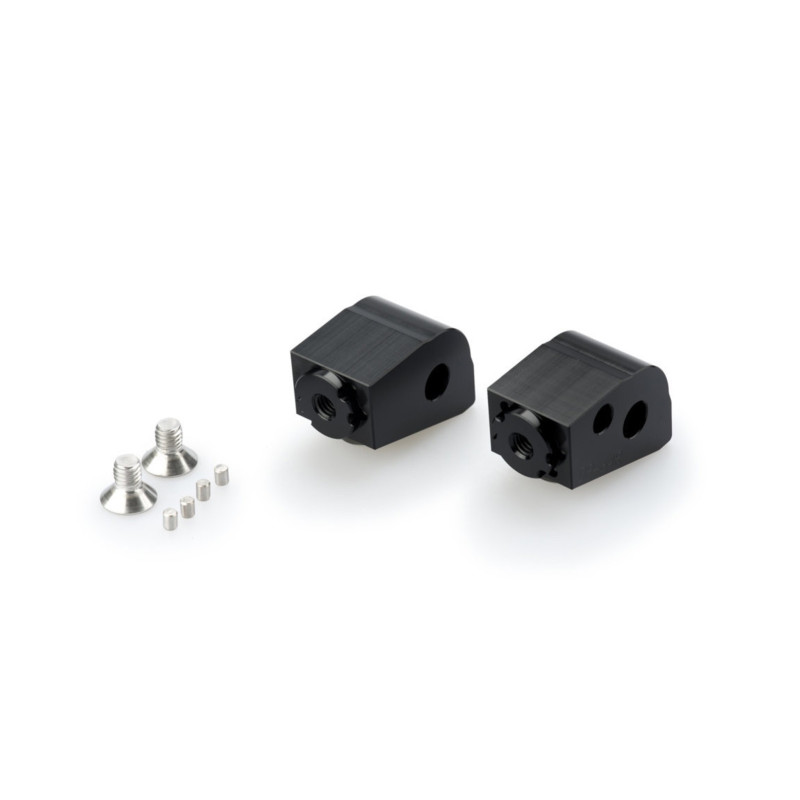puig adjustable passenger footrest adapters for ktm 1290 rs super adventure 21 24 black
