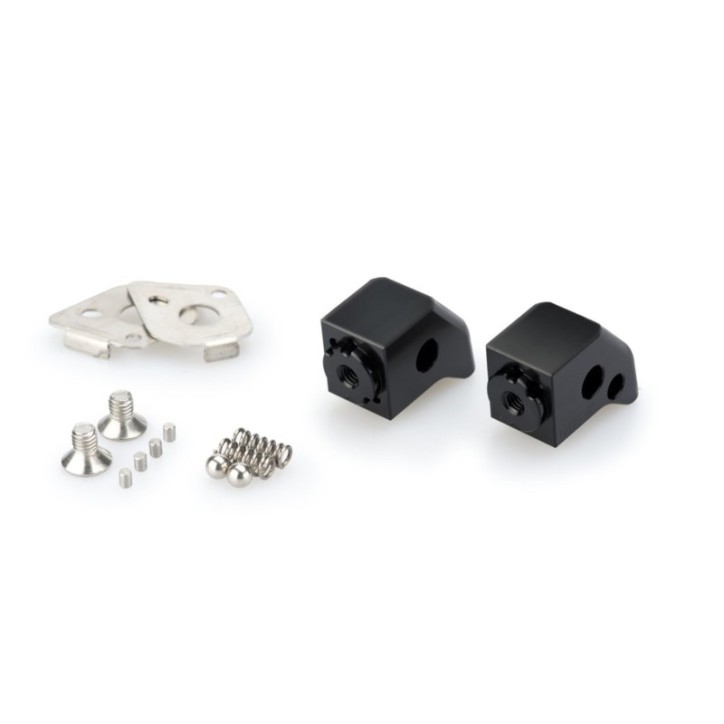 PUIG ADAPTADORES REPOSAPIES AJUSTABLE PASAJERO PARA TRIUMPH TIGER 800/XC 11-14 NEGRO