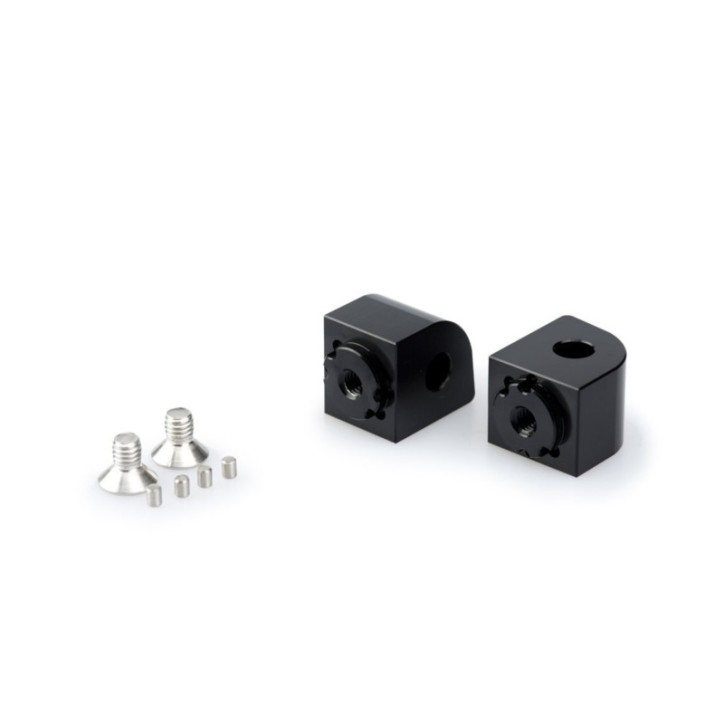 PUIG ADAPTADORES REPOSAPIES AJUSTABLE PASAJERO PARA YAMAHA T-MAX 500 08-11 NEGRO