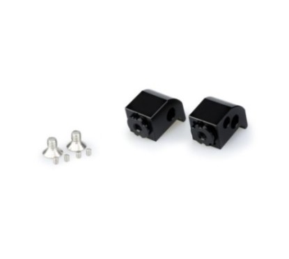 PUIG POGG-ADAPTER EINSTELLBARE BEIFAHRERHZHNE YAMAHA XSR700 16-20 SCHWARZ