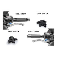 PUIG-HEBEL- UND ADAPTER-SATZ BREMS- UND KUPPLUNGSHEBEL BMW R NINE T 14-16 - FAHRGESTELL 0A6-0A16 - GEBRAUCHT