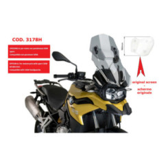 PANTALLA AJUSTABLE PUIG BMW F850 GS 18-24 AHUMADO CLARO-3178H