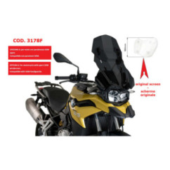 CUBIERTA AJUSTABLE PUIG BMW F850 GS 18-24 HUMO OSCURO-3178F