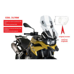 ECRAN REGLABLE PUIG BMW F850 GS 18-24 TRANSPARENT-3178W