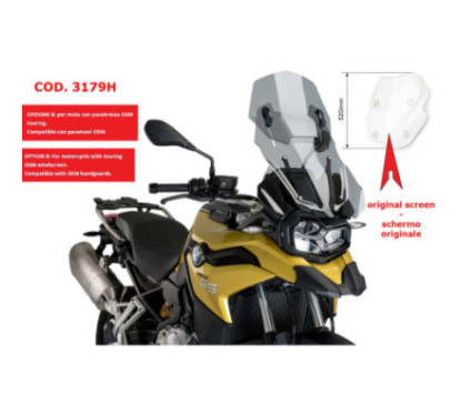 CUMPLEANOS AJUSTABLE PUIG BMW F850 GS 18-24 AHUMADO CLARO-3179H