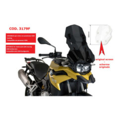 CUBIERTA AJUSTABLE PUIG BMW F850 GS 18-24 HUMO OSCURO-3179F