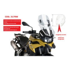 ECRAN REGLABLE PUIG BMW F850 GS 18-24 TRANSPARENT-3179W