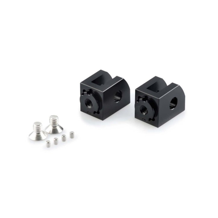 PUIG FOOTPEGS ADAPTERS DRIVER ADJUSTABLE FOR YAMAHA XSR125 21-24 BLACK