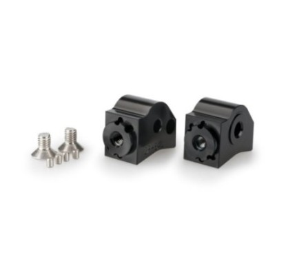 ADAPTADORES PUIG POGG GRIFOS PASAJERO AJUSTABLES HONDA NT1100 22-24 NEGRO