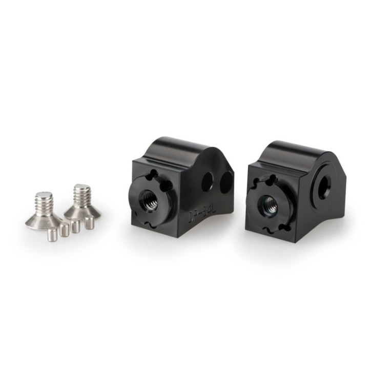 ADAPTADORES PUIG POGG GRIFOS PASAJERO AJUSTABLES PARA HONDA NT1100 22-24 NEGRO