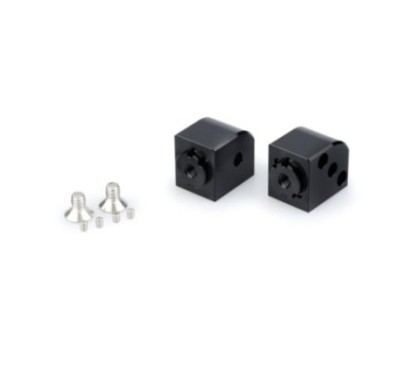 PUIG POGG-ADAPTER EINSTELLBARE BEIFAHRERHAHNE KAWASAKI Z650 RS 22-24 SCHWARZ