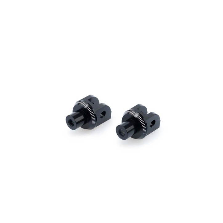 PUIG FOOTPEGS ADAPTERS DRIVER FIXTURES FOR APRILIA RSV4/FACTORY 21-24 BLACK