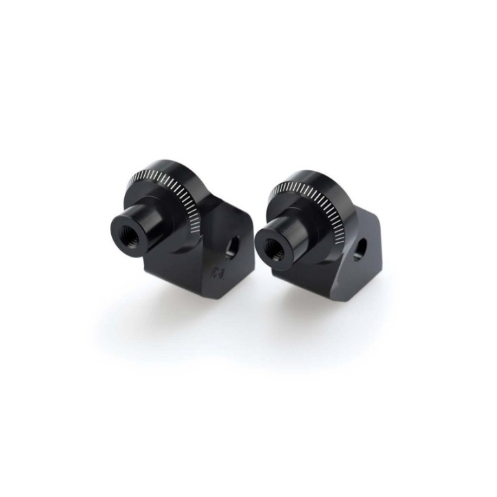 PUIG FOOTPEG ADAPTERS FIXED DRIVER FOR BMW G650 GS 11-16 BLACK