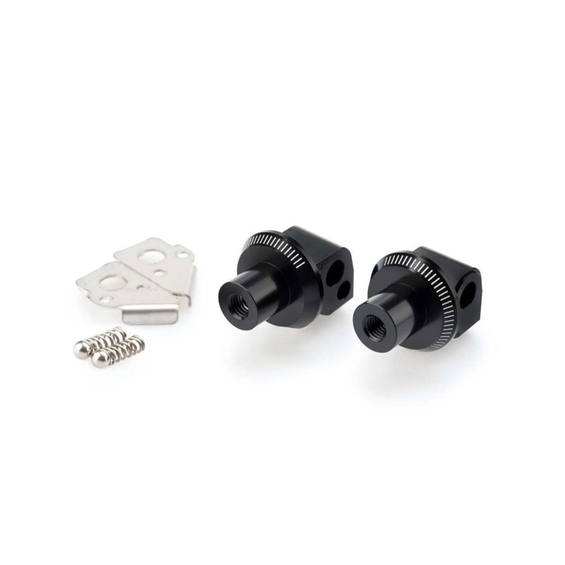 PUIG FOOTPEG ADAPTERS FIXED PASSENGER BMW R1200GS 04-12 BLACK