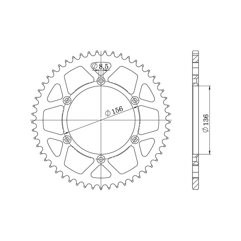 SGR COURONNE AC P520-D52 FANTIC CABALLERO FT FLAT TRACK ABS 500 18 20