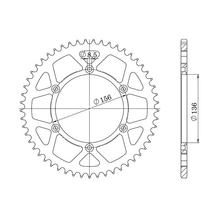 SGR CORONA AC P520-D52 PARA FANTIC CABALLERO FT FLAT TRACK ABS 500 18/20