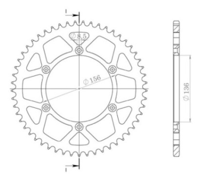 SGR CORONA AL P520-D52 FANTIC CABALLERO FT FLAT TRACK ABS 500 18 20