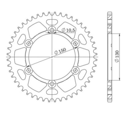 SGR CORONA M AC P530-D38 YAMAHA XJR 1200 94 97