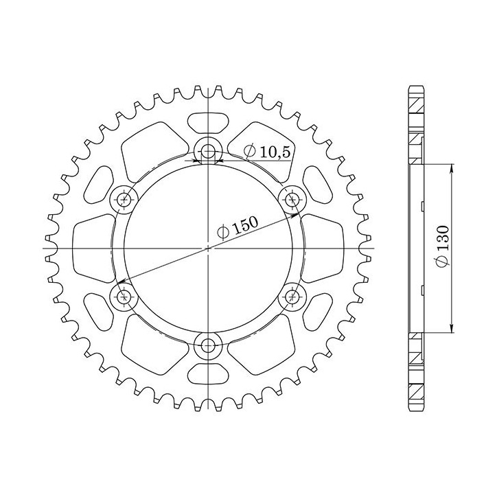 SGR CROWN M AC P530-D47 FOR YAMAHA GTS/GTS ABS 1000 93-99