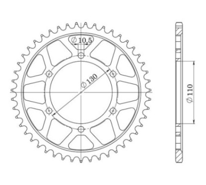 SGR CORONA M AC P530-D48 YAMAHA YZF R6 S 600 2006