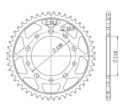 SGR COURONNE M AC P530-D48 YAMAHA YZF-R6 99 02