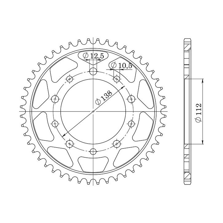 SGR CORONA M AC P530-D48 PARA YAMAHA YZF-R6 99/02