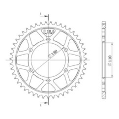 SGR CROWN M AL P530-D48 YAMAHA YZF R6 S 600 2006