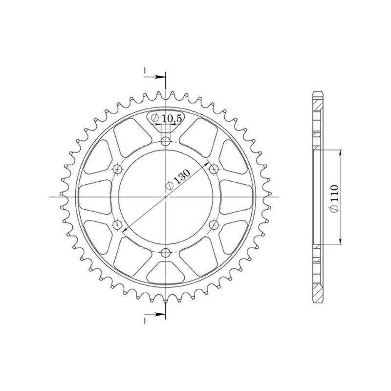 SGR Corona M AL P530 D48 fur Yamaha YZF R6 S 600 2006