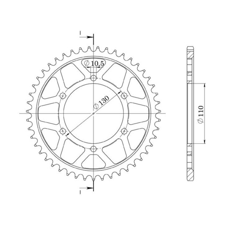 SGR CORONA M AL P530-D48 PARA YAMAHA YZF-R6 03/05