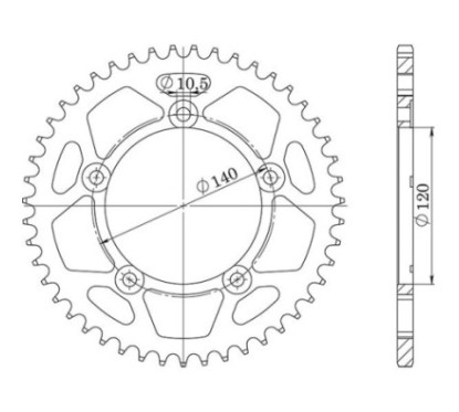 SGR COURONNE M+2 AC P525-D44 SUZUKI GSX-R 1000 01 02