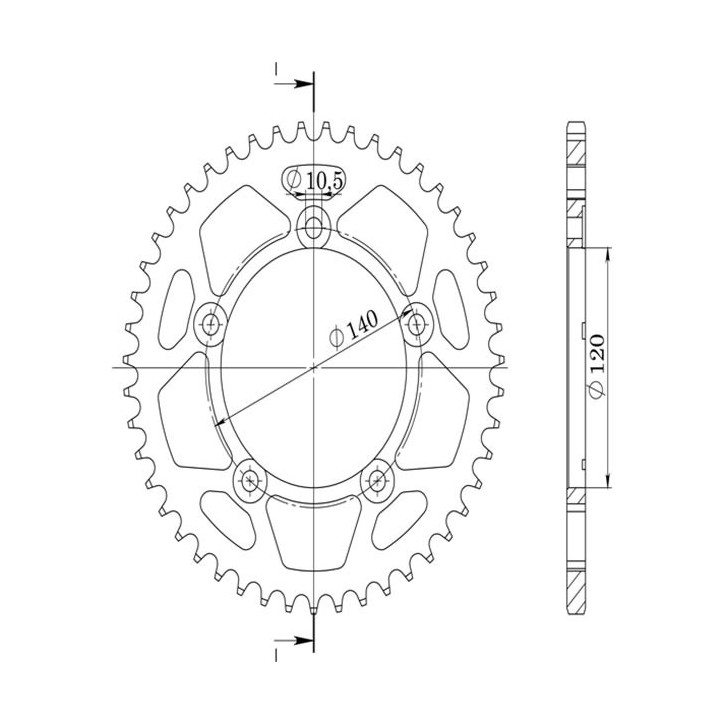 SGR CORONA M+2 AL P525-D44 PARA SUZUKI GSX-R 1000 01/02