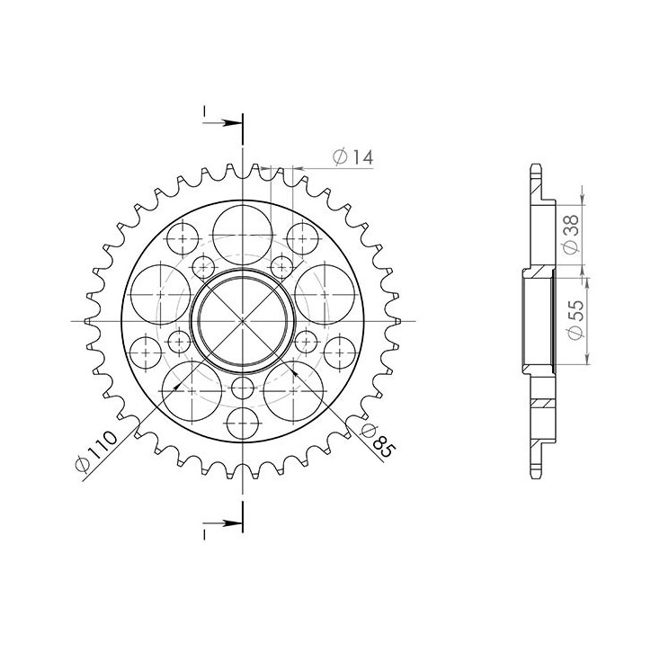 SGR COURONNE R AL P520-D36 POUR DUCATI 996 R/S 99-02