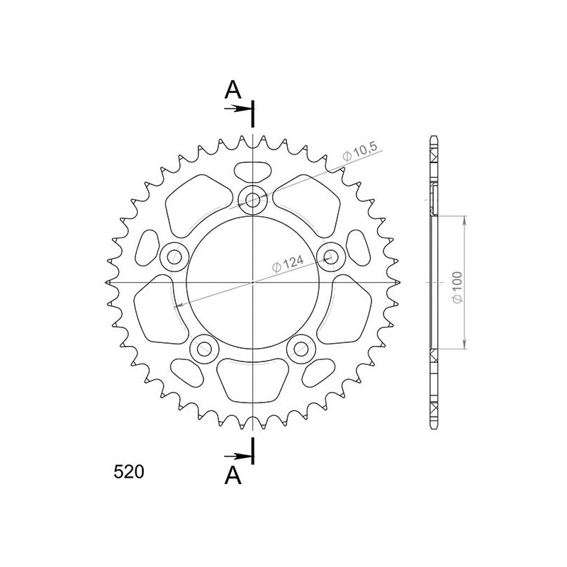 SGR COURONNE R AL P520-D36 DUCATI 999 R S 03 06