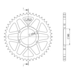 SGR COURONNE R AL P520-D39 KAWASAKI ZX-10R 04 05