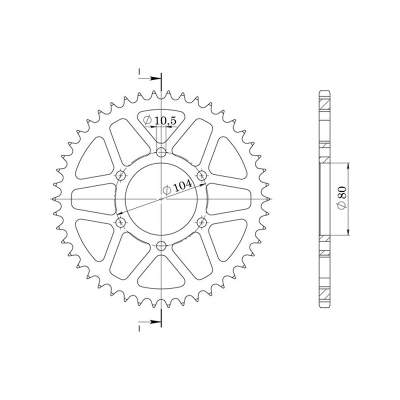 SGR COURONNE R AL P520-D39 KAWASAKI ZX-10R ABS 11 15