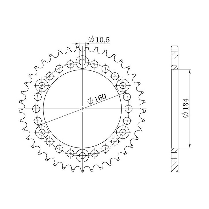 SGR CORONA R AL P520-D40 PER HONDA CBR RR FIREBLADE 1000 04/05