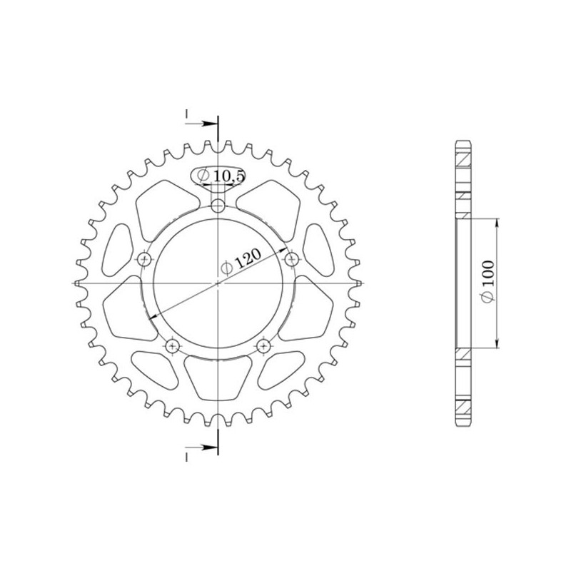 SGR CROWN R AL P520-D41 APRILIA RSV4 E5 1100 21 23