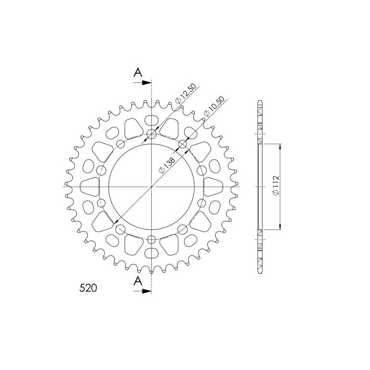 SGR CORONA R AL P520-D41 PER HONDA CB 1300 98-00