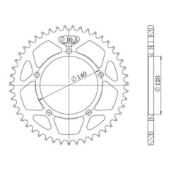 SGR COURONNE R AL P520-D42 TRIUMPH TT 600 00 03