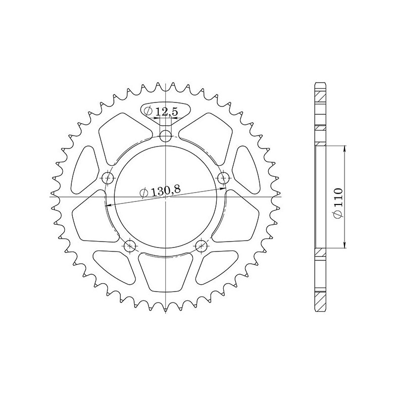 SGR COURONNE R AL P520-D44 BMW S RR 1000 09 11