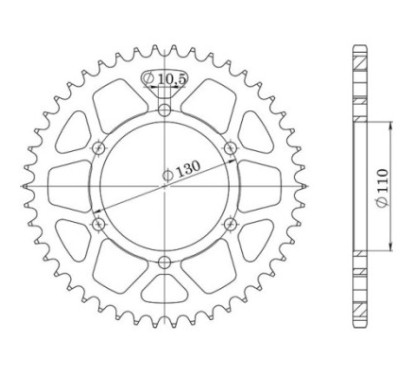 SGR CORONA R AL P520-D44 SUZUKI GSX-S 950 22 23