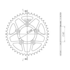 SGR COURONNE R AL P520-D45 SUZUKI SV 650 99-02