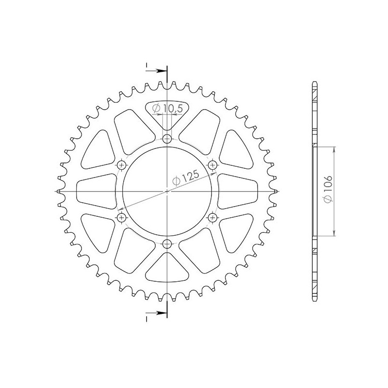 SGR COURONNE R AL P520-D50 TRIUMPH TIGER XC XCX XCA XR XRX XRT ABS 18 20