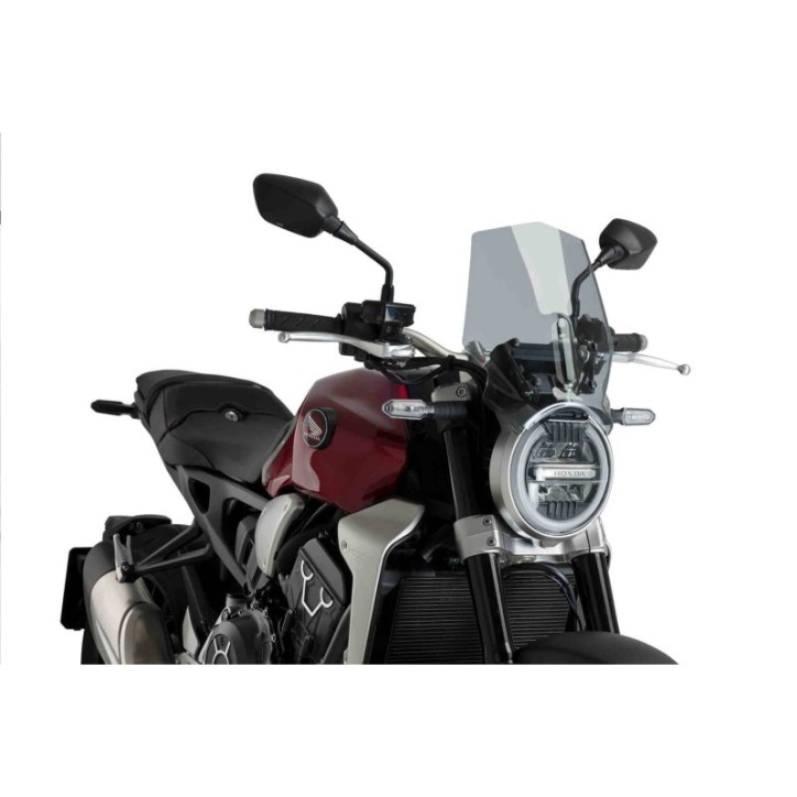 PUIG PARE - BRISE NAKED N.G. SPORT POUR HONDA CB1000R NEO SPORTS CAFE 18-20 FUMEE CLAIR