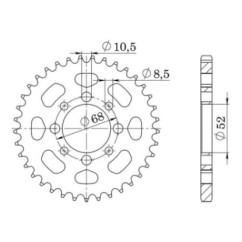 SGR COURONNE S AC P420-D33 KAWASAKI KLX 110 03 09