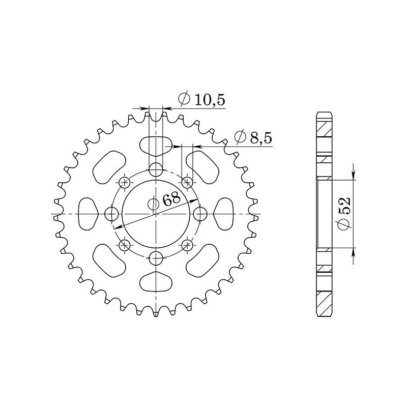 SGR CORONA S AC P420-D33 KAWASAKI KLX 110 03 09